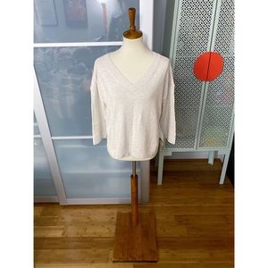 NWT Madewell Lightweight Double V Neck Pullover